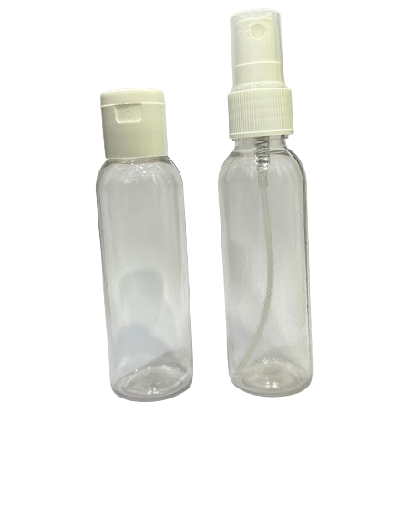 AM7657 Clear Empty Fine Mist Plastic Flip Cap Bottle Refillable