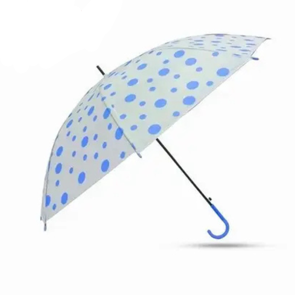 AM5494 Transparent Clear Polka-Dot Lightweight, Porable & Anti-UV Umbrella Multicolour 1 pc