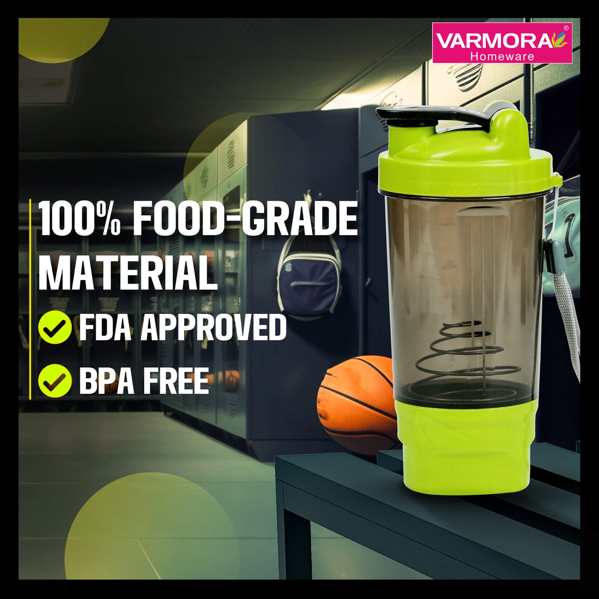 AM6791 Gym Protein & Supplement Shaker Bottle 575 ml Shaker