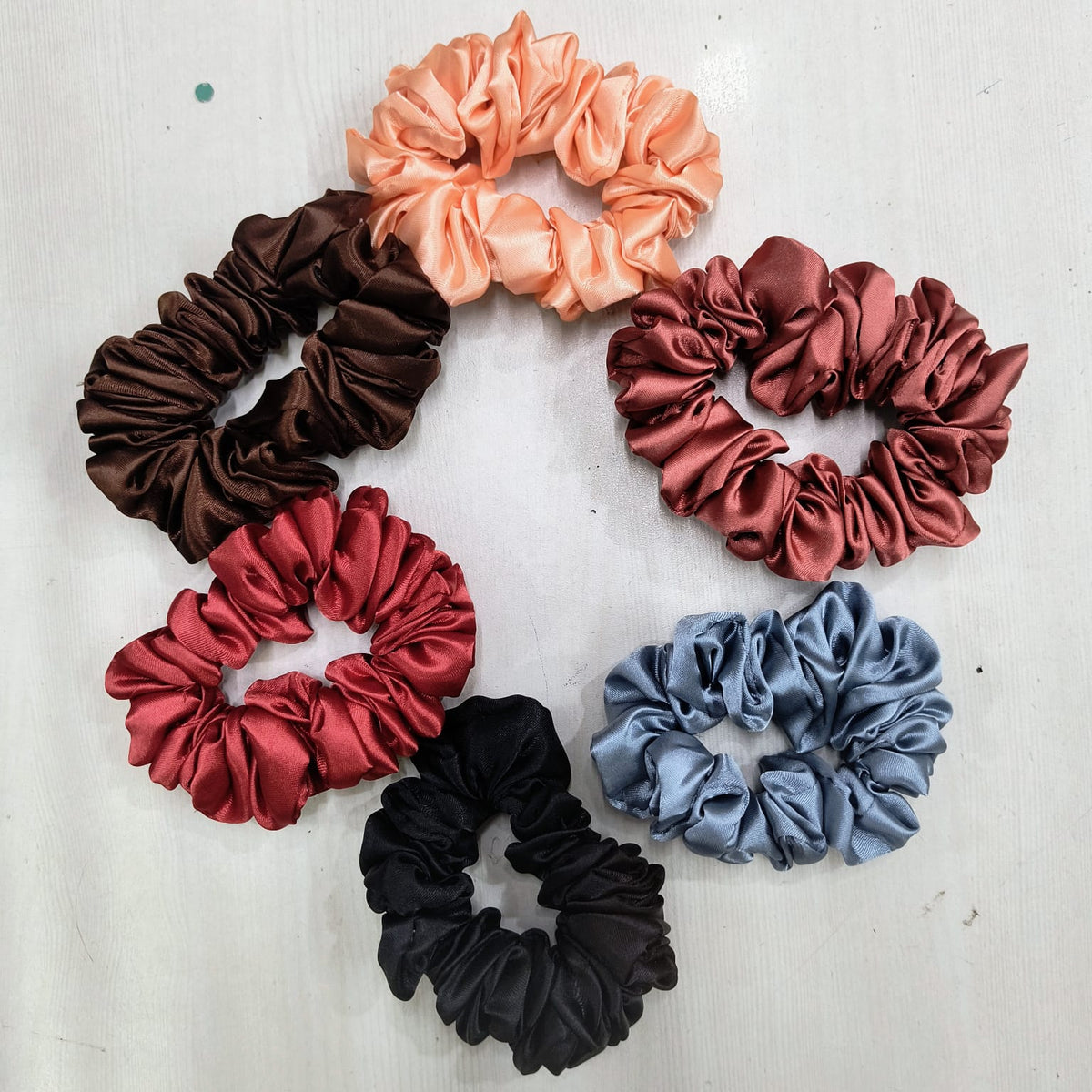 AM1282 Silk Hair Ties for Women Girls with Elastic Band - 1pc