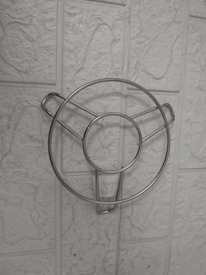 AM3569 Round Hot Plate Stand Stainless Steel For Kitchen 1 Pcs