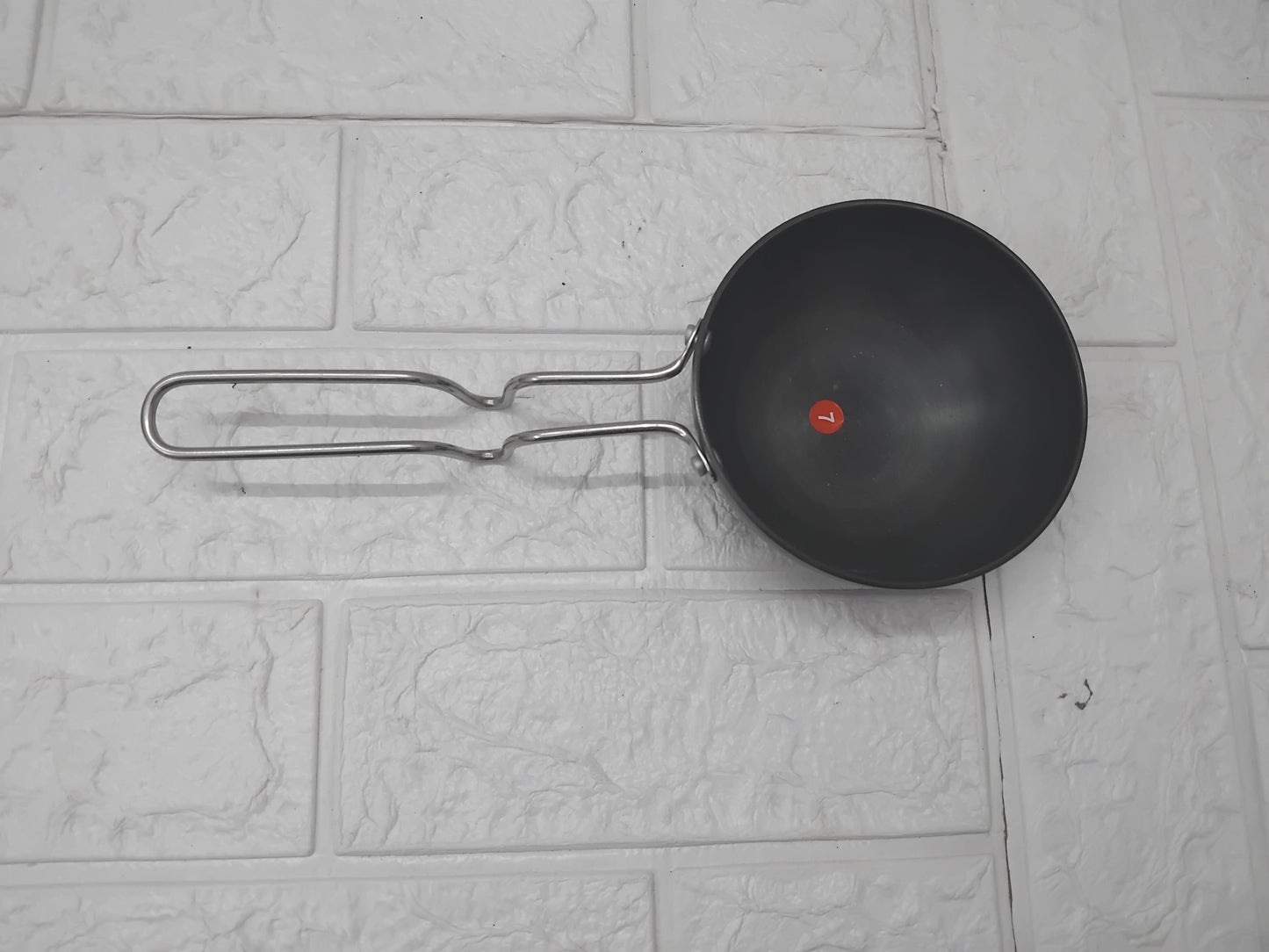AM3581 SS Tadka Pan Gas StoveTop Compatible For Kitchen Size 10cm