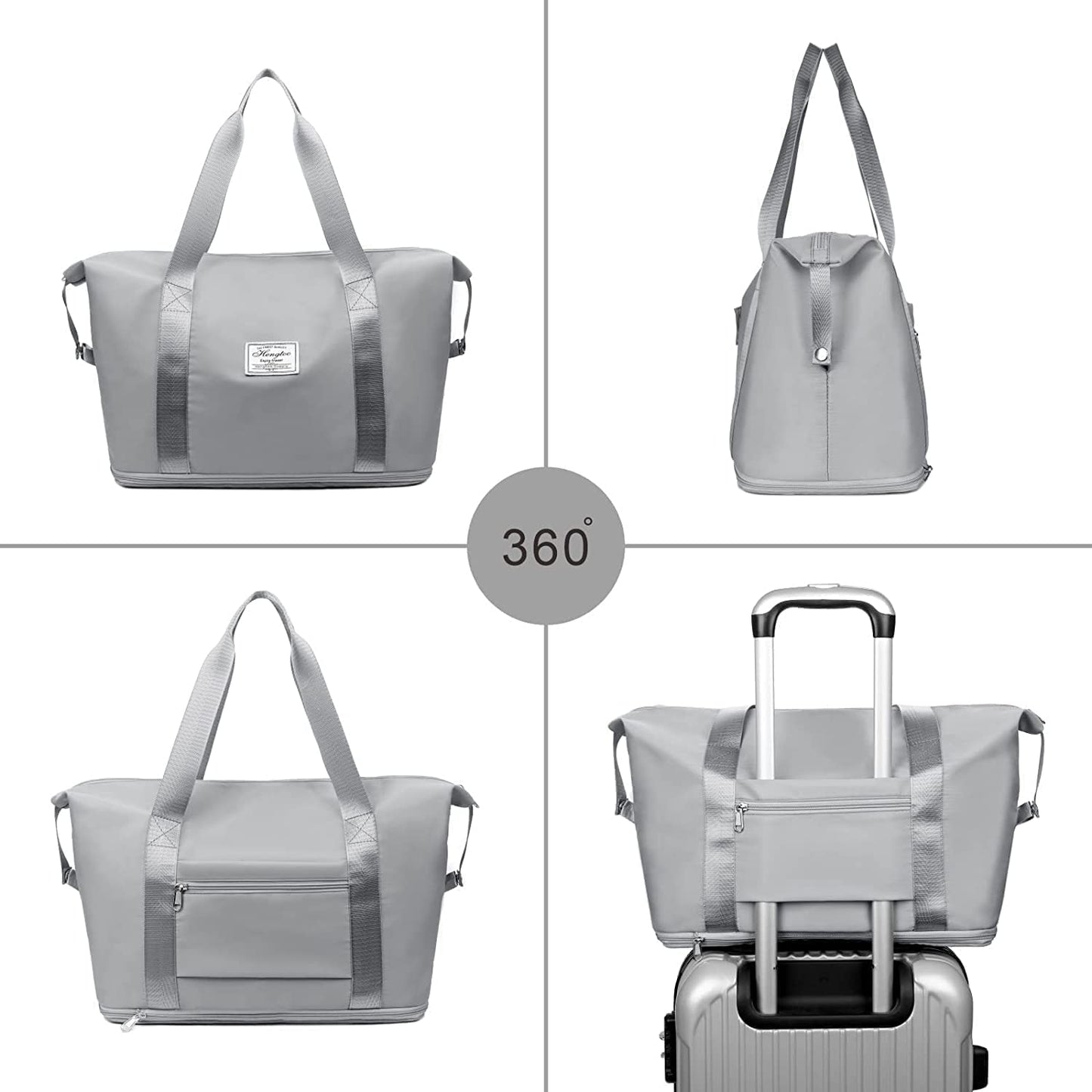 3792 Foldable Polyester Travel Duffel Bag