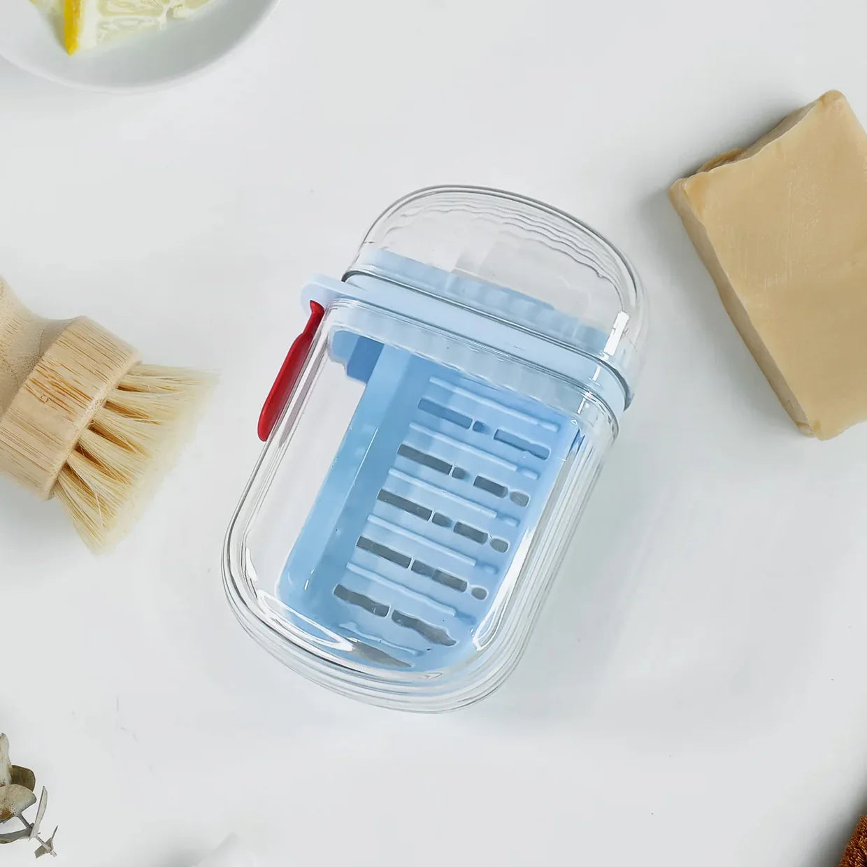 19273 Multifunctional Soap Box with Drain Tray and Lock Clip, Sabudani (1 Pc)