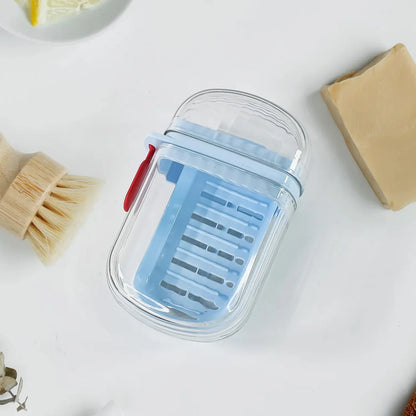 19273 Multifunctional Soap Box with Drain Tray and Lock Clip, Sabudani (1 Pc)