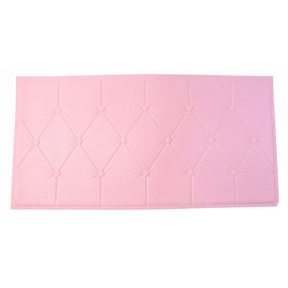 16024 Self Adhesive 3D Foam Wall Panel Cushion Wallpaper (1 Pc, Pink, 69x35 Cm)