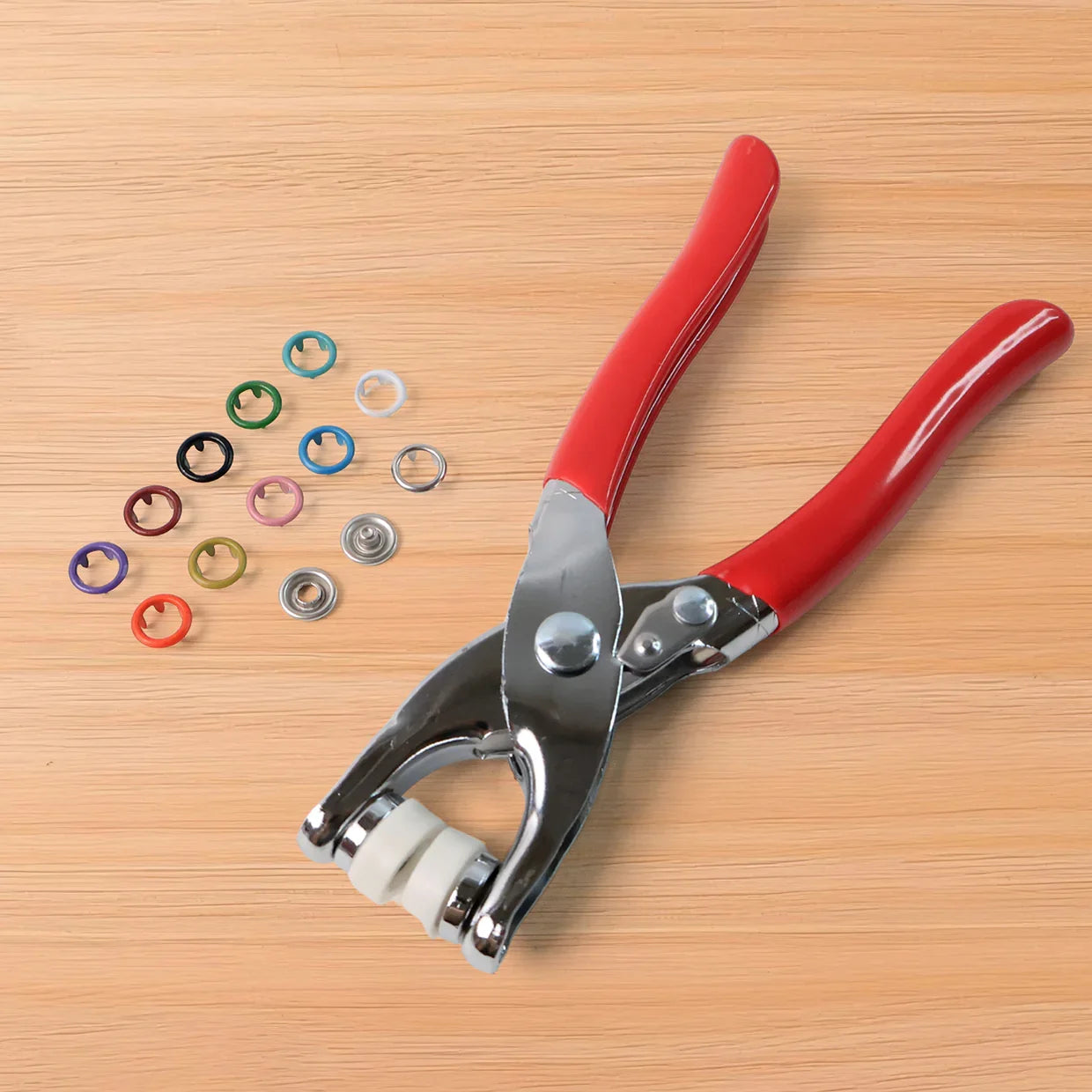 AM6823 Heavy Duty Snap Button Grommet Tool Colourful Clip Kit (1 Set)