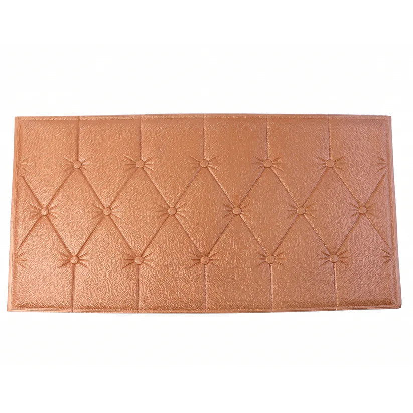 16035 Self Adhesive 3D Foam Wall Panel Cushion Wallpaper (1 Pc, Brown, 69x35 Cm)