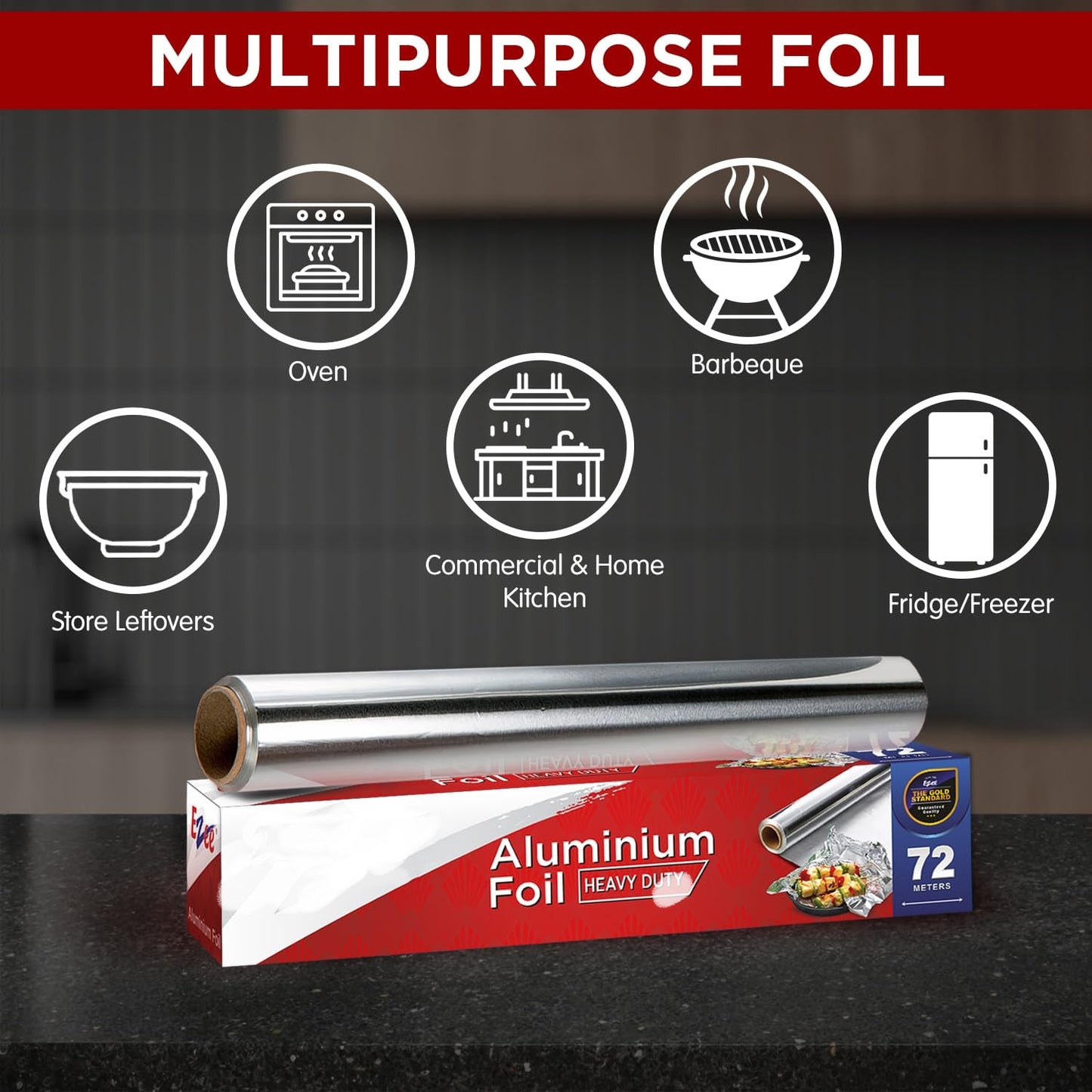 3197 Aluminium Foil 9 Metre for Food Packing , Wrapping, Storing and Serving