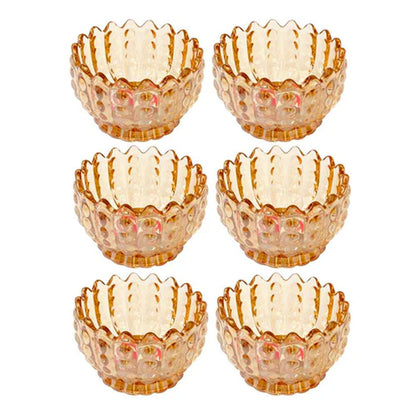 AM5966 Crystal Glass Ice Cream and Dessert Bowl -  Set of 6 Pcs (150 ml)