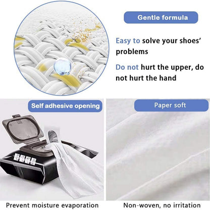 AM0094 Instant Sneaker Shoe Wet Wipes for Shoe Cleaning
