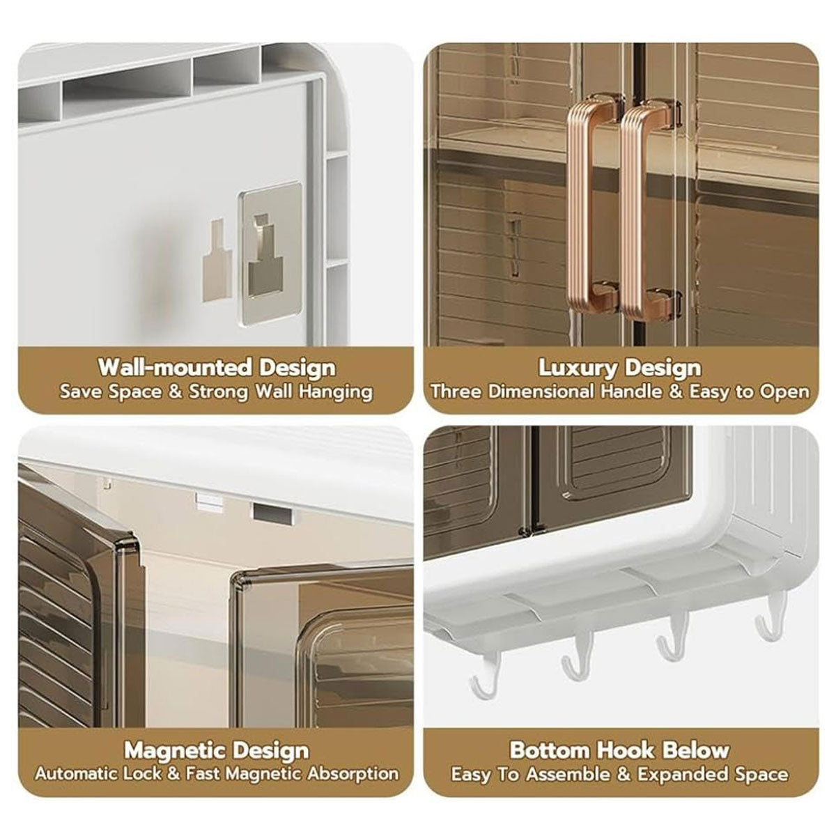 AM6489 Wall-Mounted Multipurpose Storage Cabinet - (Pack of 1)