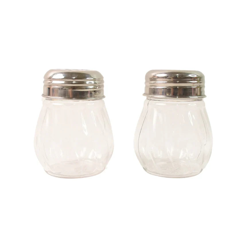 11656 Apex Oregano & Chilli Flakes Dispenser Set – 2 Pcs Plastic Spice Shaker with Stainless Steel Lid
