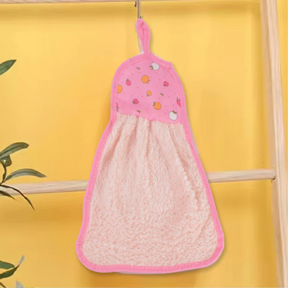 5040 Microfiber Wash Basin Hanging Hand Kitchen Towel Napkin with Loop