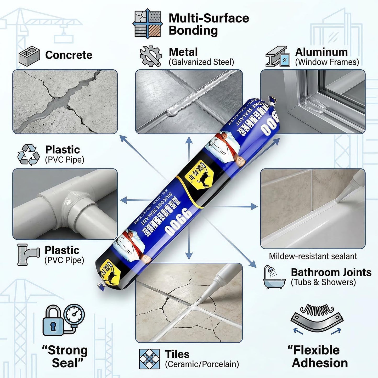 A06768 9900 High-Grade Curtain Wall Structural Silicone Sealant