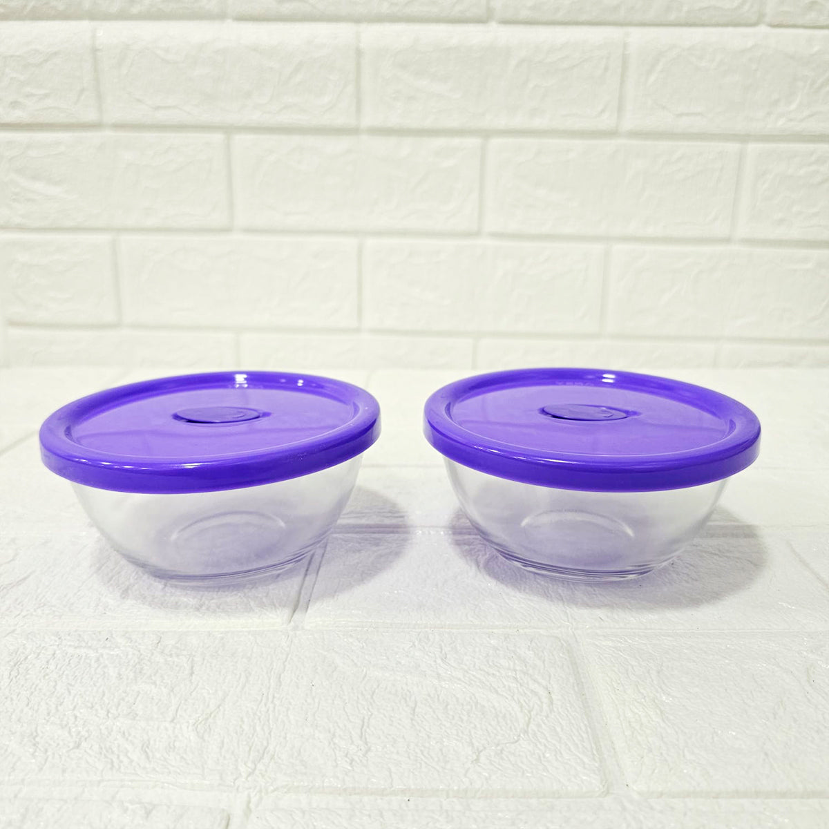 Di0021 Yera Polo Glass Bowls with Lid – 2 Pcs