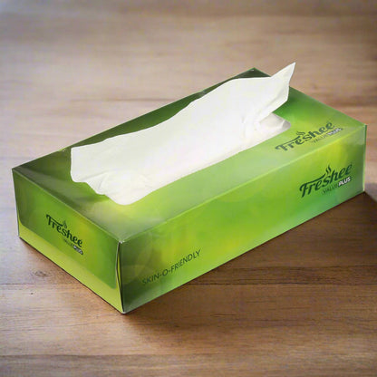 AM5725 Freshee 100 Sheets 2 Ply Facial Tissue Paper Box (Pack Of 1, 18cmx20cm)