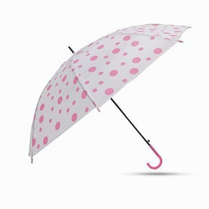 AM5494 Transparent Clear Polka-Dot Lightweight, Porable & Anti-UV Umbrella Multicolour 1 pc
