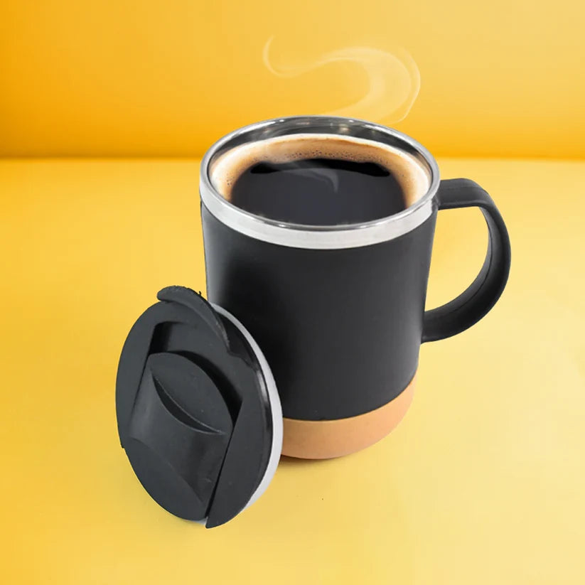11915 Insulated Coffee Mug with Spill-Proof Lid (Approx 350ML & 1 Pc)