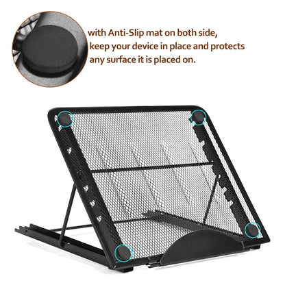 3371 Multifunctional 7 Angle Points Foldable Metal Stand Light Box Pad Stand for DIY 5D Diamond Painting Light Pad and A4 LED Light Pad Board Tablet and Book Reading Rack