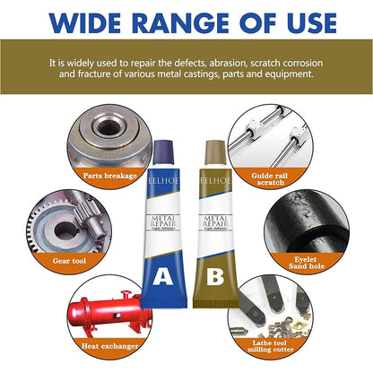 AM5639 Speed Wing Metal Repair Glue for Metal A& B Casting Repair Glue (Pack of 2pc) (100 g)