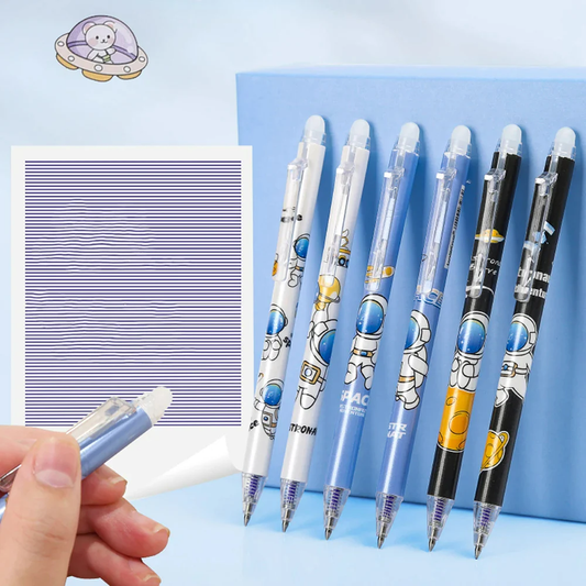 TM0150 Magical Space Astronaut Erasable Gel Pens - Pack of 12