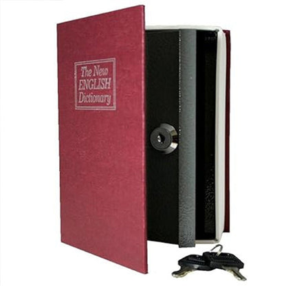 AM5421 Book Safe Box with Key Lock,Perfect for Traveling, Store Money, Jewelry, and Passport