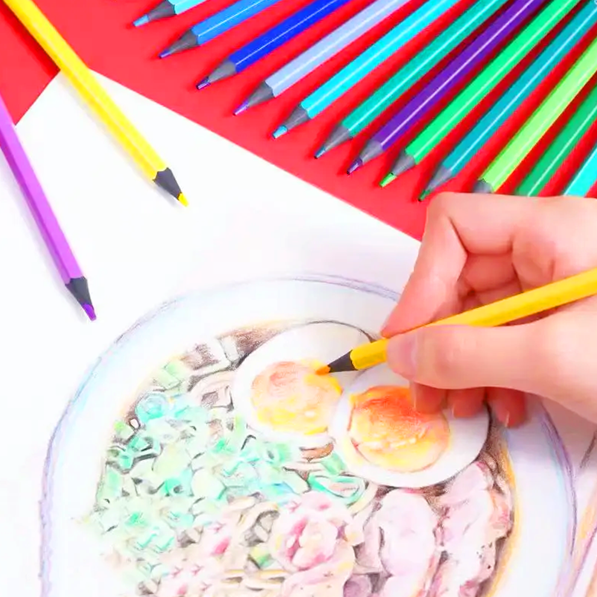 AM6317 12 Pcs Coloring Pencils Set - Color Pencil for Kids