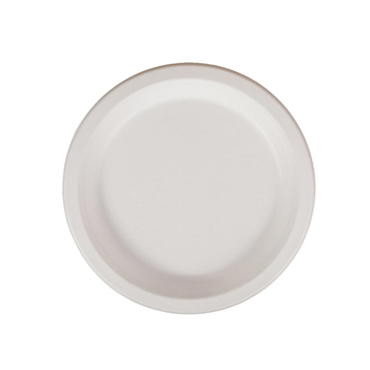 AM5734 Freshee Compostable Bagasse Round Plates (9inch, Pack of 10pc) Food Plate for Party, Wedding, Snack, Dinner
