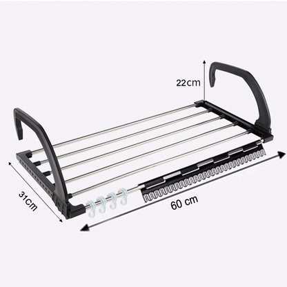 4649 Adjustable Folding Clothes Steel Drying Racks Hanger