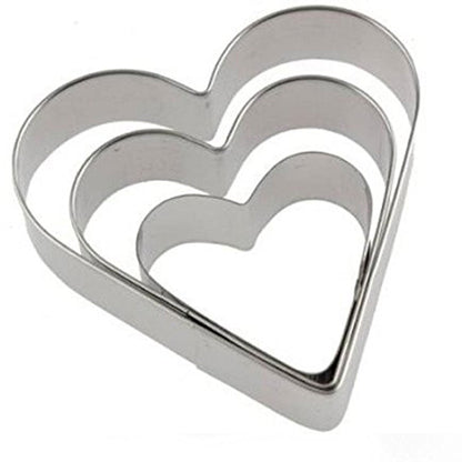 0813 Cookie Cutter Stainless Steel Cookie Cutter with Shape Heart Round Star and Flower (12 Pieces)