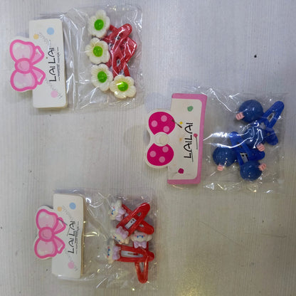 AM1276 Beautiful Mini Multipal Shape Hair Clutcher Hair Claw Clips for Baby Girls - 4pcs