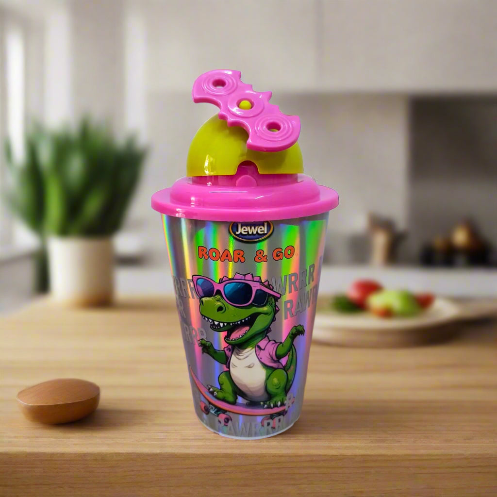 AM5125 Multi-Design Glowy Spinner Cup Water Bottle