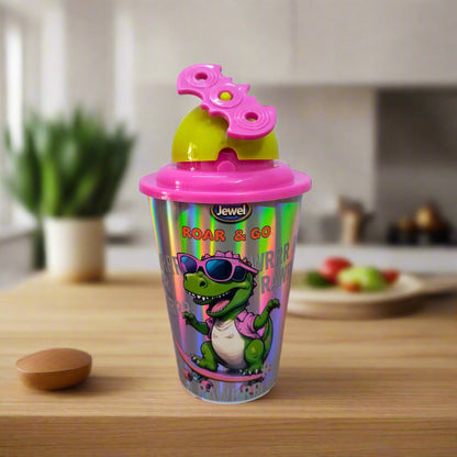 AM5125 Multi-Design Glowy Spinner Cup Water Bottle