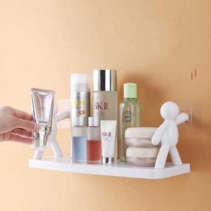 9271 Wall Mounted Bathroom Shelf – Self-Adhesive Plastic Rack