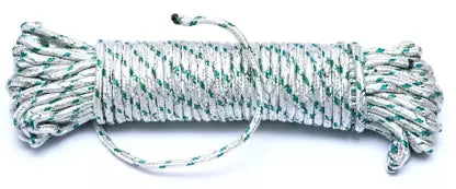 AM7648 1pc - Cotton Braided Clothesline Outdoor Ropes, Clothes Drying Ropes, Shading Net Ropes (Multicolour)
