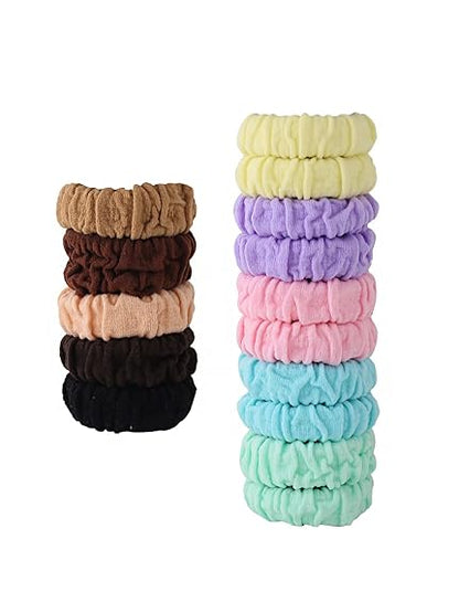 AM1203 Hair Rubber Bands for Girls Women Hair Accessories for Girls Rubber bands Soft & Stretchy Small Ponytail Multicolor Pack Of 12 Pcs