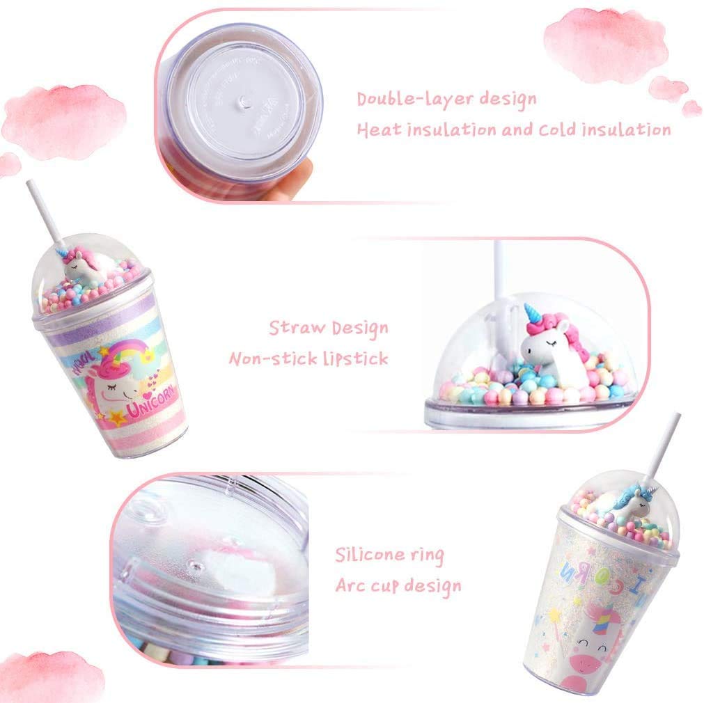 AM5348 3D Look Tumbler Cups with Lid Multi-Color 1pc - 21 cm