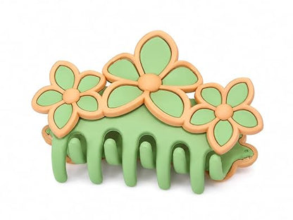 TM0255 Floral Hair Claw Clip for Women Strong Grip Non-Slip