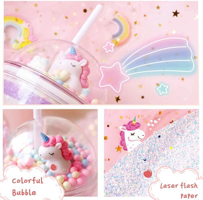 AM5348 3D Look Tumbler Cups with Lid Multi-Color 1pc - 21 cm