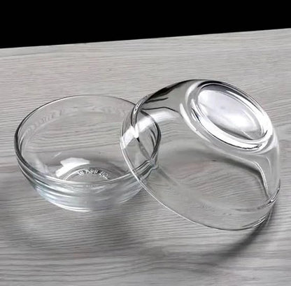 AM3023 Sauce Glass Bowls Small Dipping Bowls Side Dishes for Snack Sushi Fruit Appetizer Dessert Set Of 1 Piece