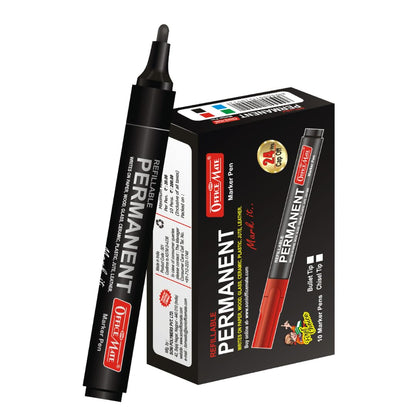 AM5157 Soni Officemate Permanent Marker For Office,Collage (Black)