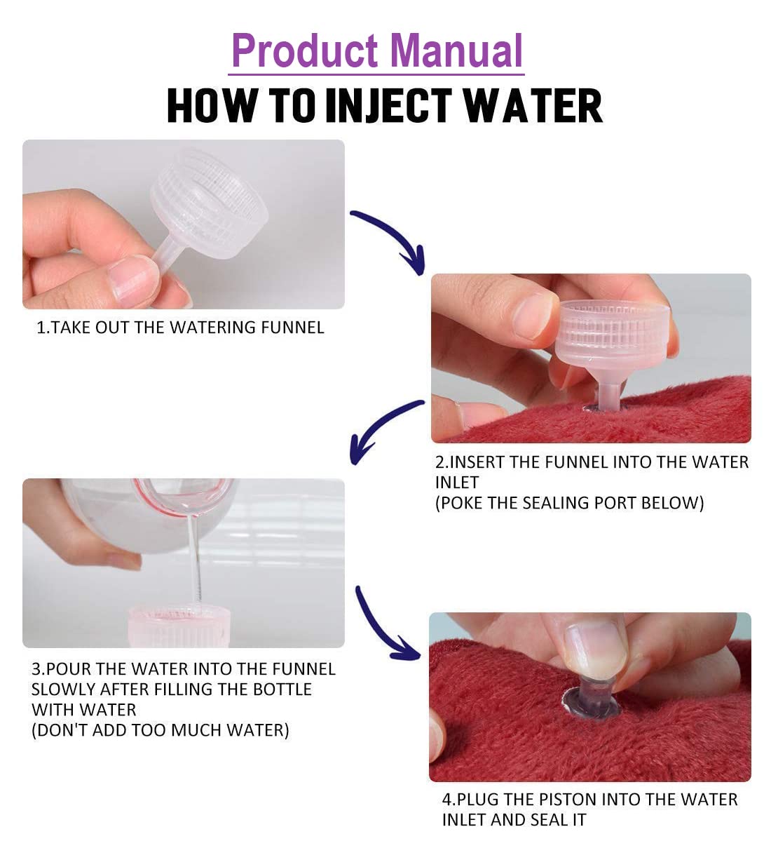 AM6358 Hot Water Bag Electric Heating Pad