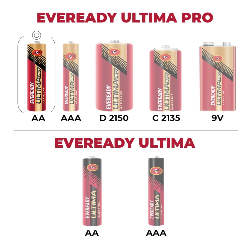 AM0784 Eveready Ultima AA Battery 400% Long Lasting