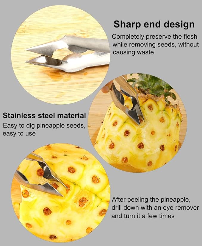 3155 Stainless Steel Pineapple Eye Remover Tool