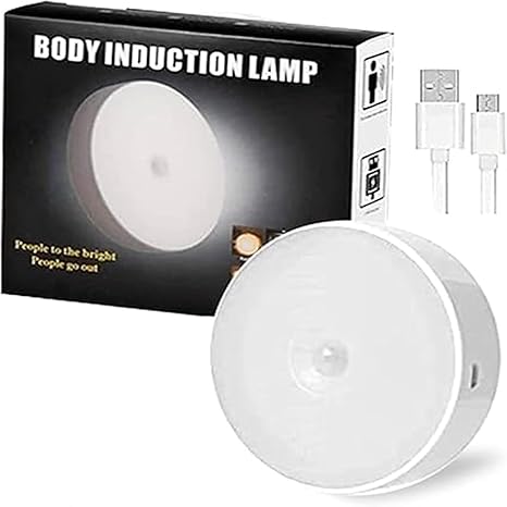 AM6356 Round Shape 8 LED Motion Sensor Induction Led Light Pack Of 1