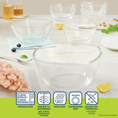 AM3689 Borosil 1.1L Serving & Mixing Square Bowl (BGFGBBWL0002)