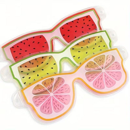 AM7565 Mirale Fruit-Themed Cooling Gel Eye Mask for Sleeping & Relaxation (1-Pcs)