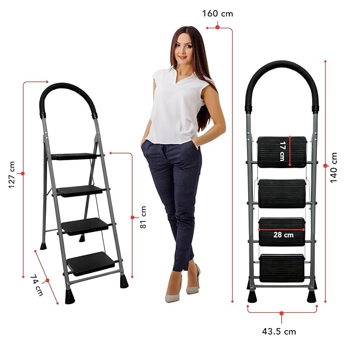 AM7012 Foldable 4 Step Ladder