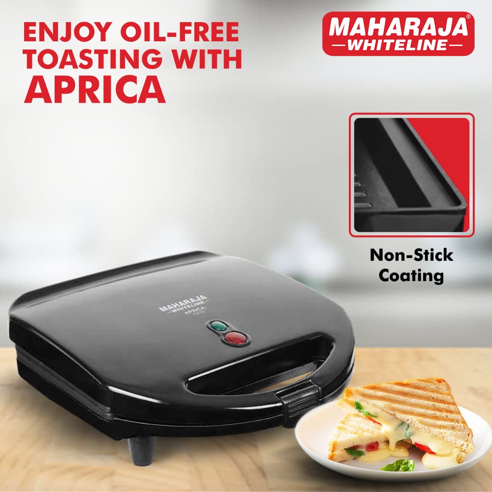AM3643 Maharaja Whiteline Aprica 750 Watts Toast Sandwich Maker (SM-205)